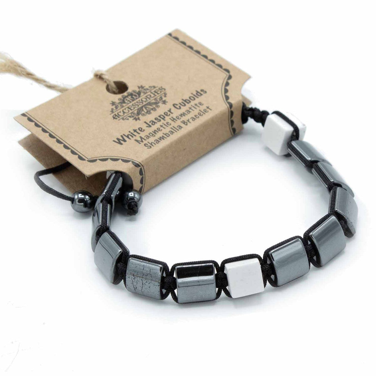 Hematit Shamballa Fehér jáspis – Stabilitás & Belső Béke